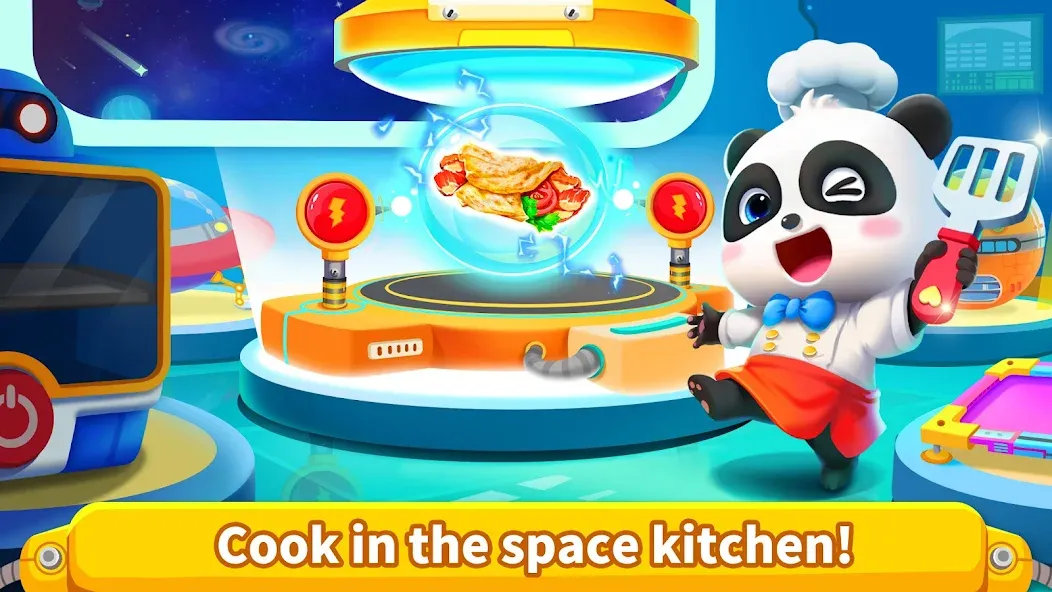 Скачать Little Panda's Space Kitchen на Android — Безлимитные деньги и все рецепты открыты — скриншот 5