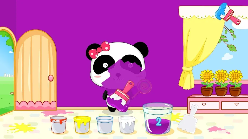 Скачать взлом Baby Panda's Color Mixing на Андроид — Открыты все цвета и нет рекламы — скриншот 2 Скачать взлом Baby Panda's Color Mixing на Андроид — Открыты все цвета и нет рекламы — скриншот 2