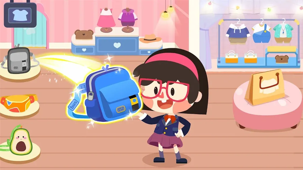 Скачать Little Panda's Town: Mall MOD APK — Разблокированы все магазины и локации — скриншот 3