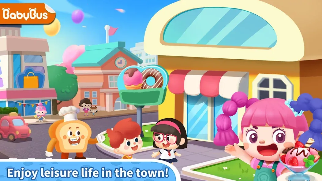 Little Panda's Town: Street MOD — Открыты все локации и предметы на Андроид — скриншот 1