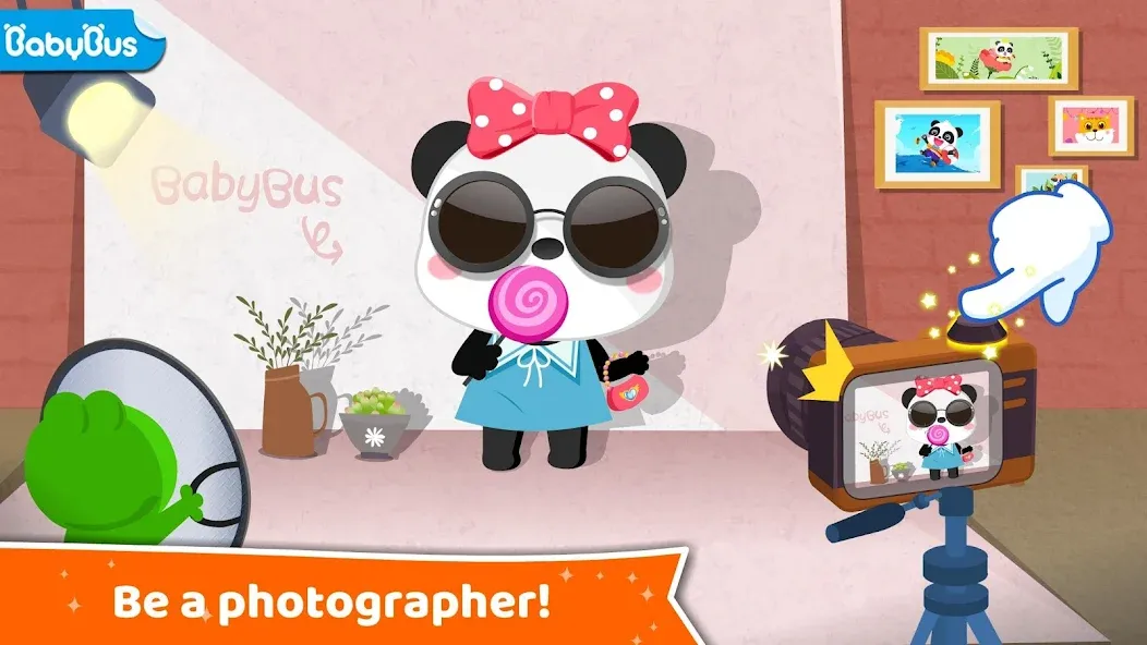 Baby Panda's Dream Job на Андроид — Открыты все профессии и уровни — скриншот 1