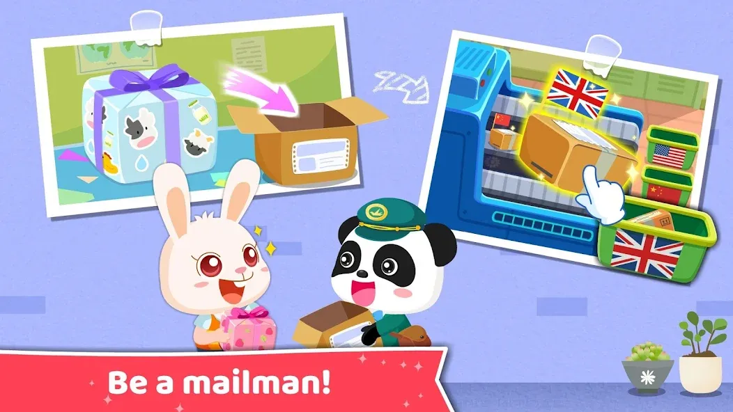 Baby Panda's Dream Job на Андроид — Открыты все профессии и уровни — скриншот 2