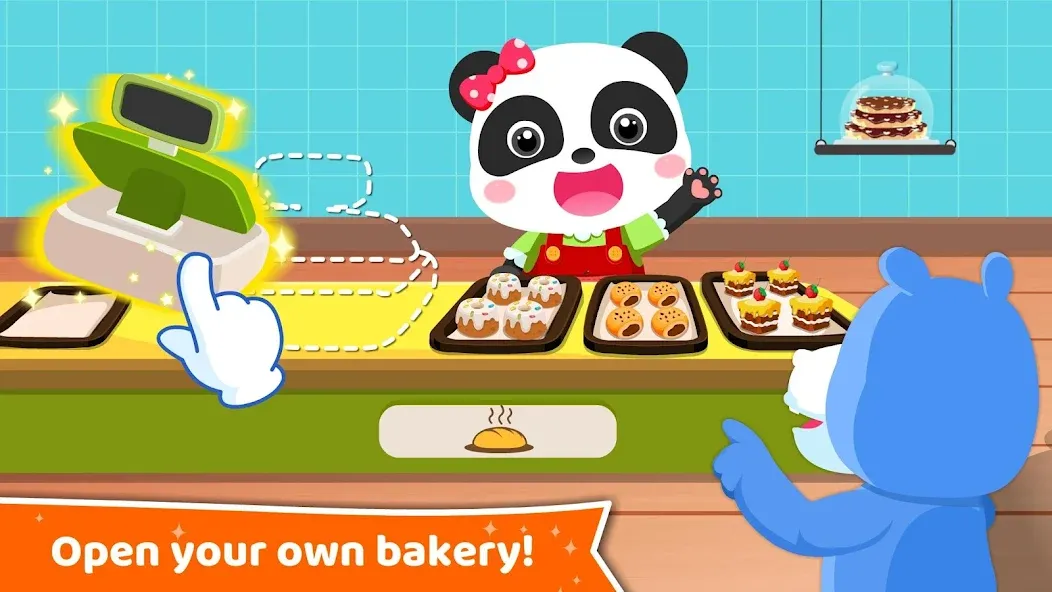Baby Panda's Dream Job на Андроид — Открыты все профессии и уровни — скриншот 3