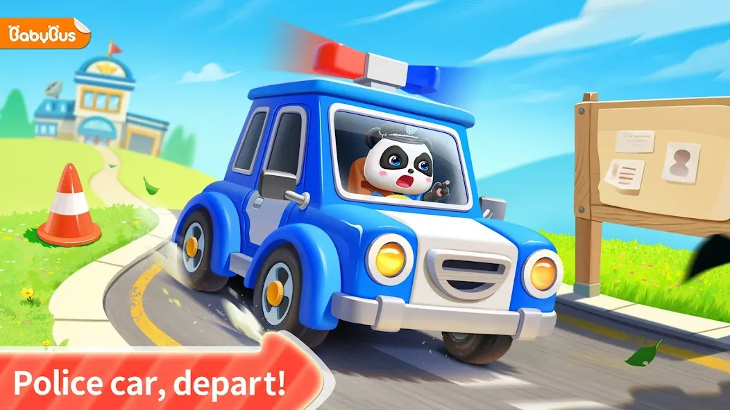 Little Panda Policeman — Мод: Без рекламы и открыты все уровни — скриншот 1