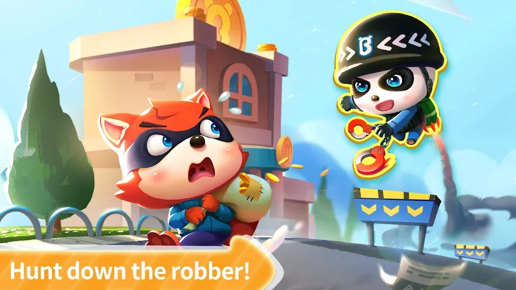 Little Panda Policeman — Мод: Без рекламы и открыты все уровни — скриншот 2