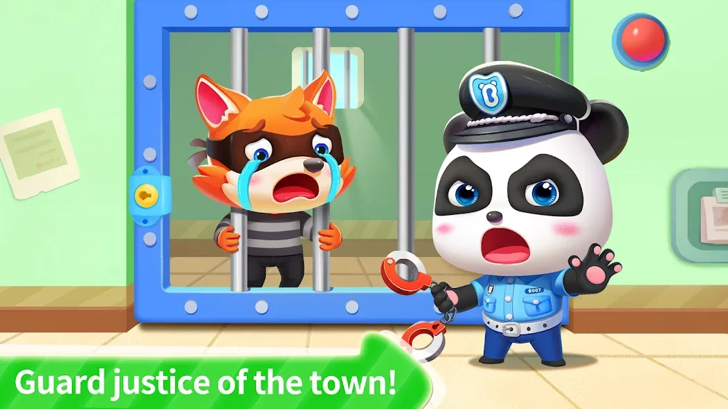 Little Panda Policeman — Мод: Без рекламы и открыты все уровни — скриншот 5
