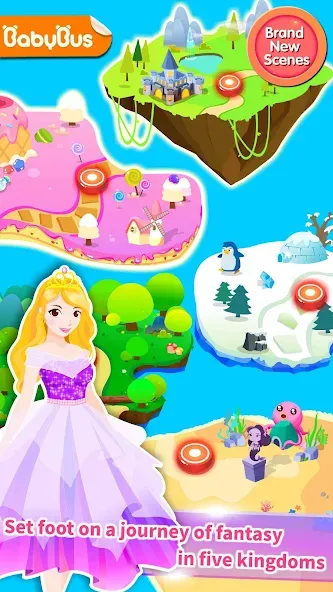 Скачать взлом Little Panda Princess Dressup на Андроид — Разблокированы все наряды и аксессуары — скриншот 1