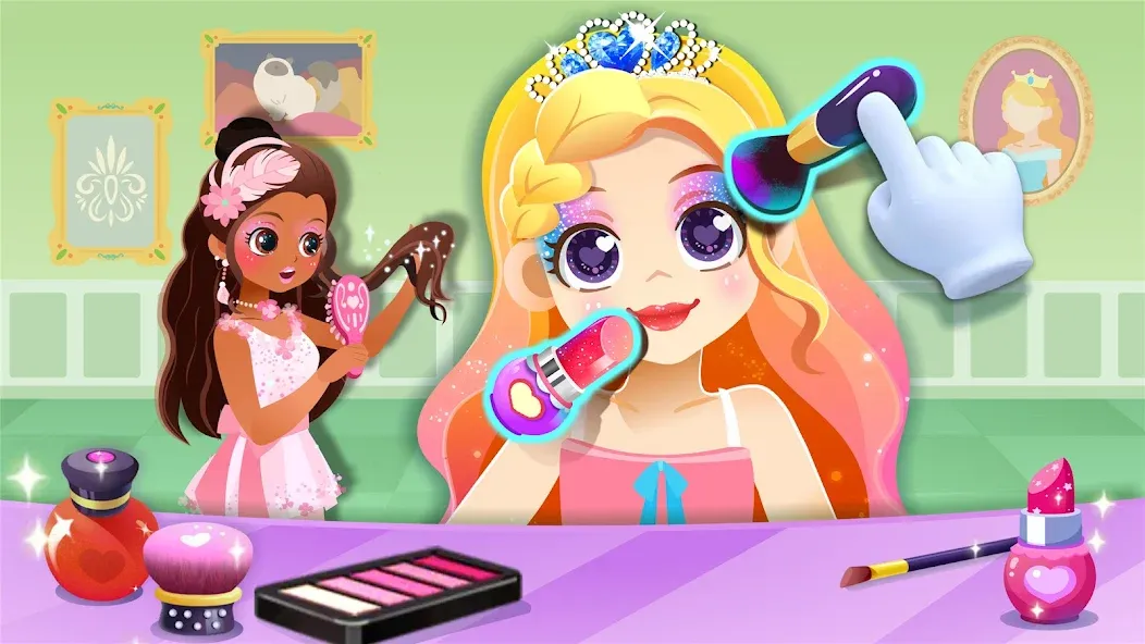 Скачать Little Panda: Princess Makeup на Android — Открыты все наряды и аксессуары — скриншот 2