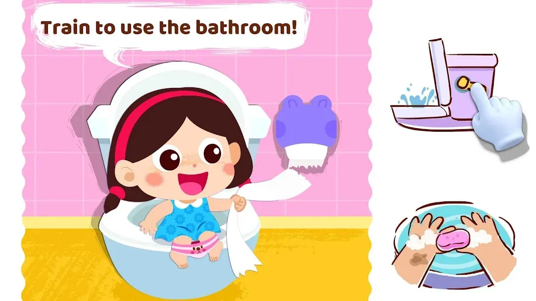 Baby Panda's Daily Habits на Андроид — Мод Все привычки доступны без ограничений — скриншот 4