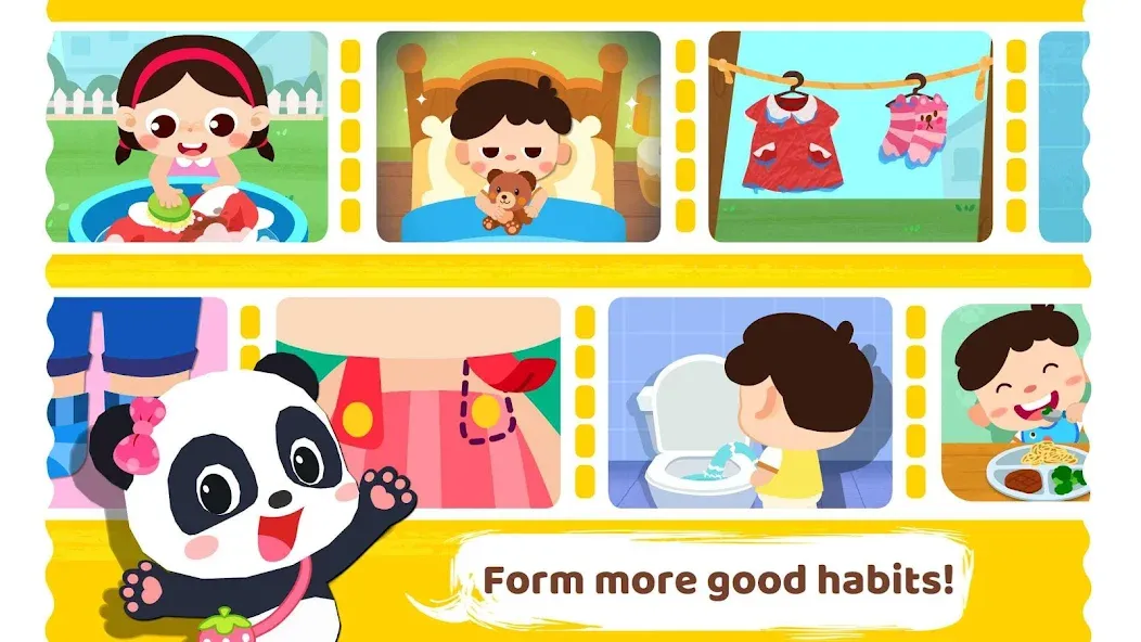 Baby Panda's Daily Habits на Андроид — Мод Все привычки доступны без ограничений — скриншот 5