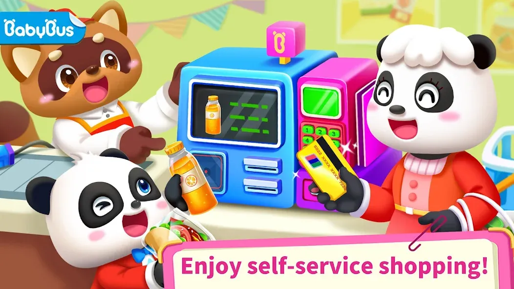 Baby Panda's Supermarket MOD APK на Android — Безлимитные монеты и всё открыто — скриншот 1 Baby Panda's Supermarket MOD APK на Android — Безлимитные монеты и всё открыто — скриншот 1