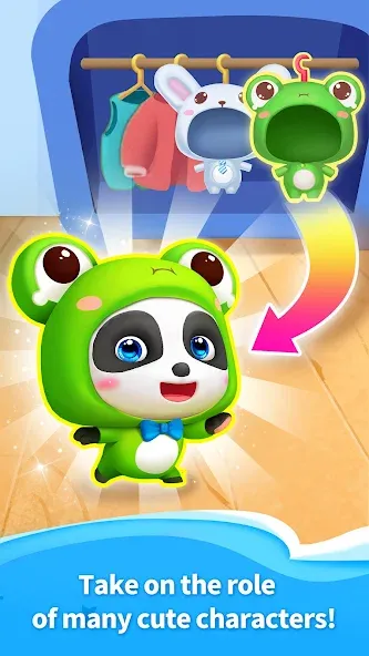 Talking Baby Panda-Virtual Pet — Мод: Безлимитные деньги и все предметы — скриншот 2
