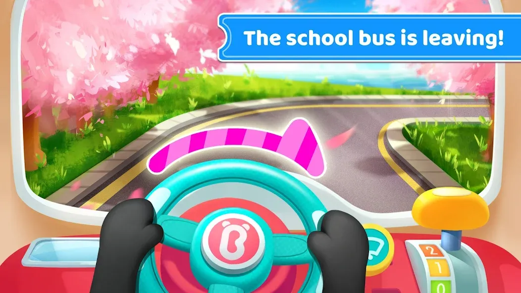 Baby Panda's School Bus MOD APK на Android — Безлимитные деньги и открыты все уровни — скриншот 2