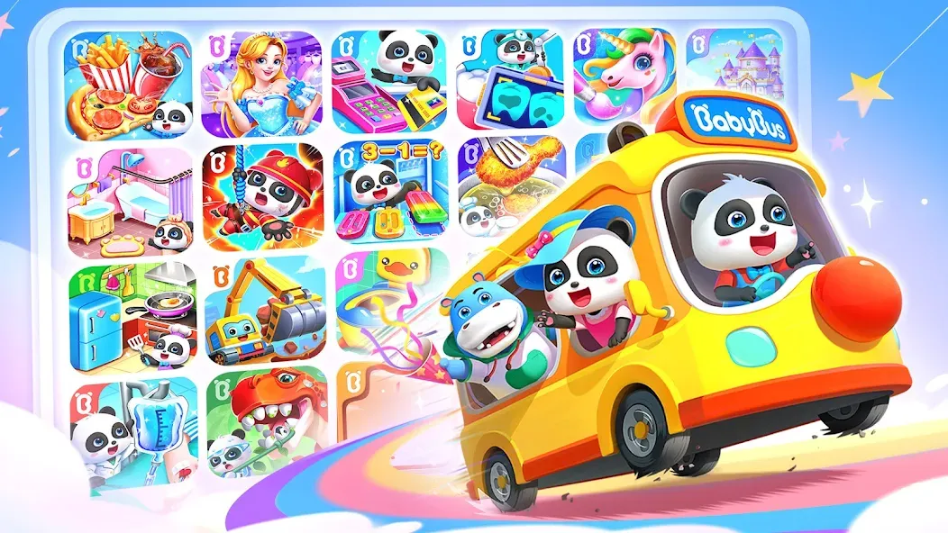 Baby Panda World: Kids Games MOD APK — Открыты все игры и уровни — скриншот 1
