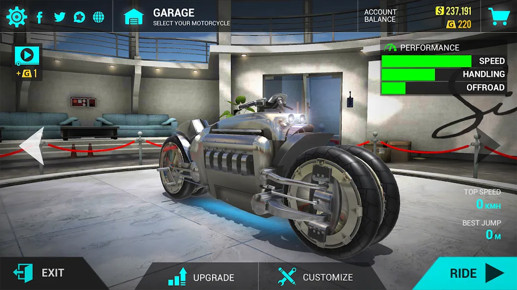 Скачать Ultimate Motorcycle Simulator на Android — Безлимитные деньги и все мотоциклы открыты — скриншот 2