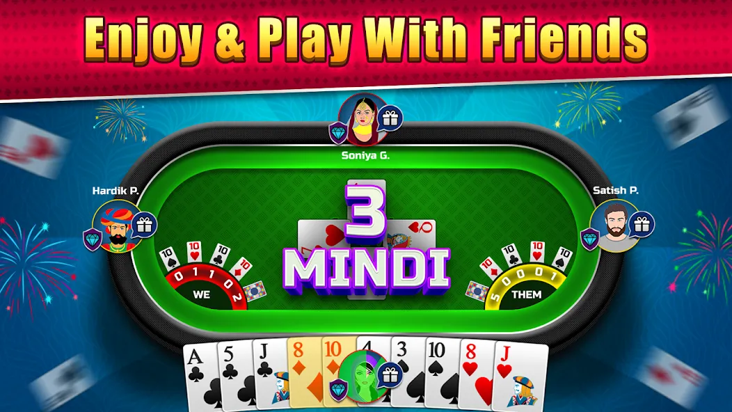 Mindi Online Card Game MOD APK — Безлимитные монеты и подсказки — скриншот 2