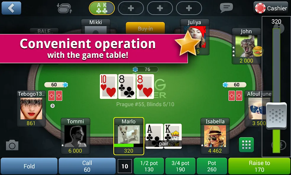 Jag Poker HD на Андроид — Мод Безлимитные фишки и открыты все столы — скриншот 5