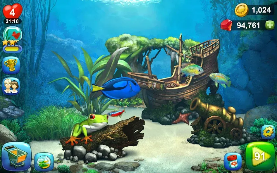 Aquantika MOD APK — Неограниченные ресурсы и премиум-улучшения — скриншот 4