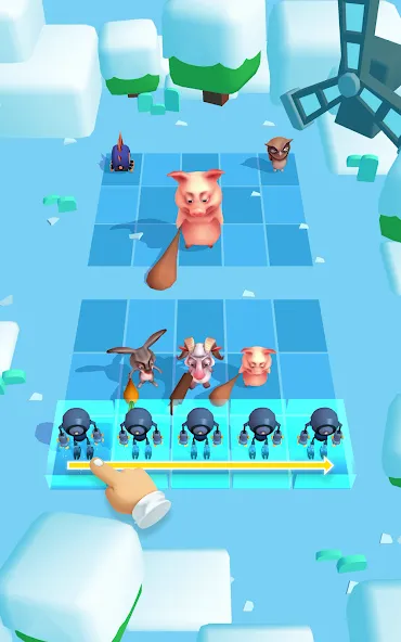 Скачать Animal Merge - Evolution Games — Модификация Безлимитные деньги и все животные открыты — скриншот 2