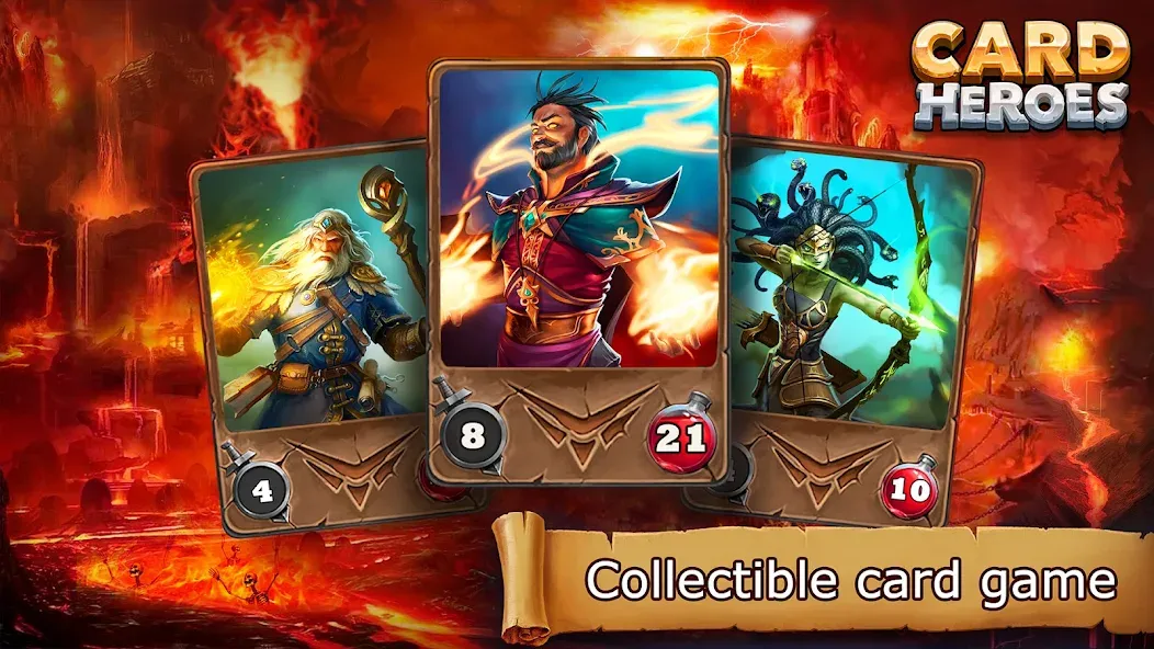 Card Heroes: TCG/CCG deck Wars — Мод: Безлимитные монеты и все карты открыты — скриншот 1 Card Heroes: TCG/CCG deck Wars — Мод: Безлимитные монеты и все карты открыты — скриншот 1