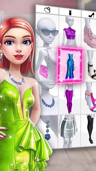 Fashion Makeover Stylist Game (Мод Безлимитные монеты и все наряды) — скриншот 1 Fashion Makeover Stylist Game (Мод Безлимитные монеты и все наряды) — скриншот 1