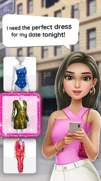 Fashion Makeover Stylist Game (Мод Безлимитные монеты и все наряды) — скриншот 3 Fashion Makeover Stylist Game (Мод Безлимитные монеты и все наряды) — скриншот 3