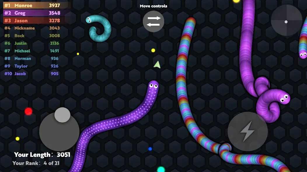 Скачать Slide.io - Hungry Snake Game — Без рекламы и много монет — скриншот 3 Скачать Slide.io - Hungry Snake Game — Без рекламы и много монет — скриншот 3