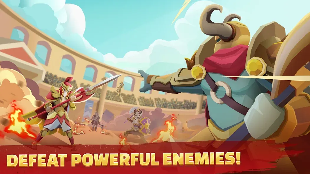 Скачать Gladiators Arena: Idle Tycoon на телефон — Безлимитные деньги и алмазы — скриншот 3