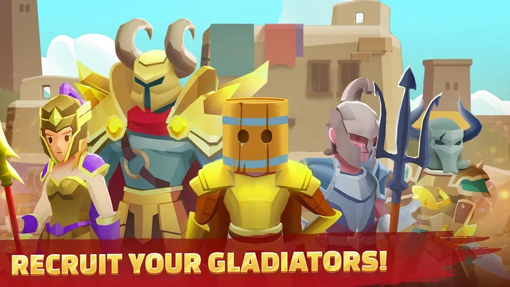 Скачать Gladiators Arena: Idle Tycoon на телефон — Безлимитные деньги и алмазы — скриншот 5