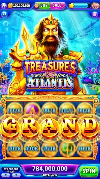 Jackpotland-Vegas Casino Slots — Мод: Безлимитные монеты и бонусы — скриншот 3 Jackpotland-Vegas Casino Slots — Мод: Безлимитные монеты и бонусы — скриншот 3