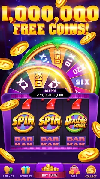 Скачать 777 Casino – vegas slots games на Android — Безлимитные монеты и джекпоты — скриншот 1