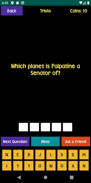 Скачать Quiz For SW Fans на телефон — Сложные вопросы для фанатов — скриншот 1