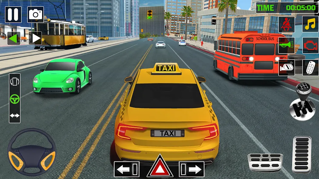 Взлом City Taxi Games-Taxi Car Games — Безлимитные деньги и все машины открыты — скриншот 4