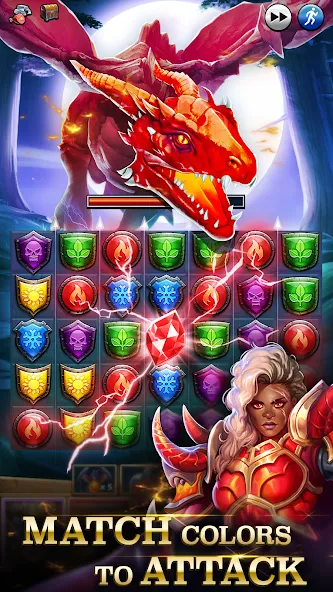 Скачать Empires & Puzzles: Match-3 RPG на телефон — Безлимитные ресурсы и усиленные герои — скриншот 1