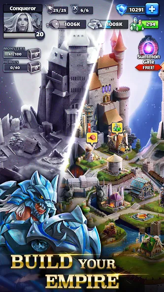 Скачать Empires & Puzzles: Match-3 RPG на телефон — Безлимитные ресурсы и усиленные герои — скриншот 2