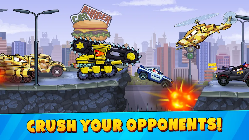 Car Eats Car 3 Hill Climb Race Mod APK Безлимитные деньги и все машины открыты — Скачать на Андроид — скриншот 5