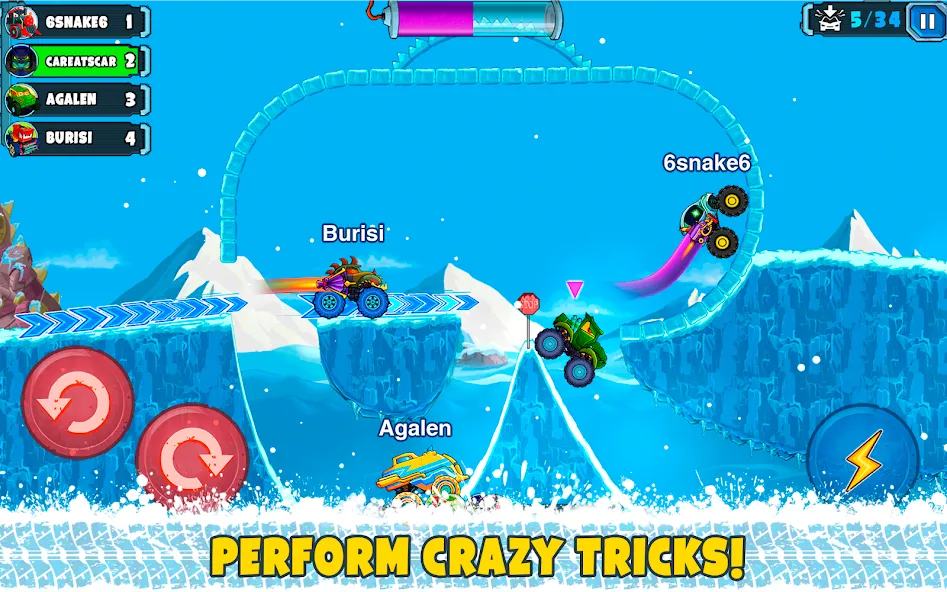 Скачать взломанную Car Eats Car Multiplayer Race — Безлимитные деньги и все машины — скриншот 5