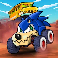 Скачать взломанную Car Eats Car Multiplayer Race — Безлимитные деньги и все машины