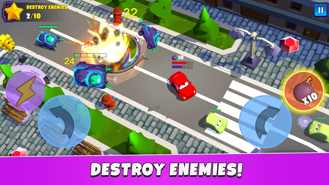 Car Eats Car 5 - Battle Arena на Андроид — Безлимитные деньги и усиленные машины — скриншот 1