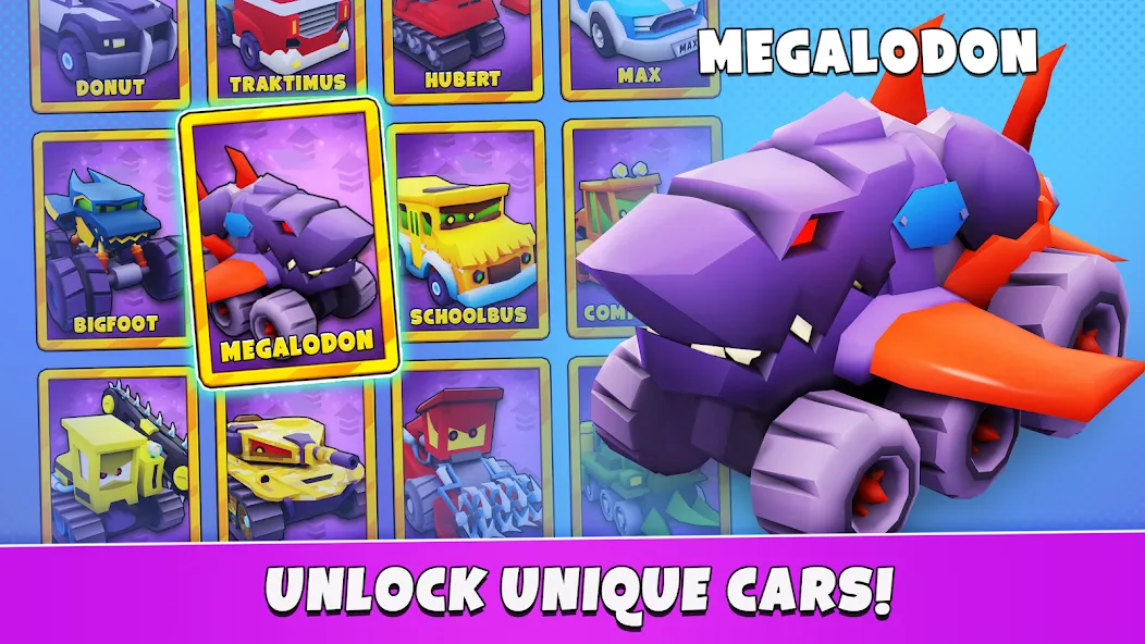 Car Eats Car 5 - Battle Arena на Андроид — Безлимитные деньги и усиленные машины — скриншот 3