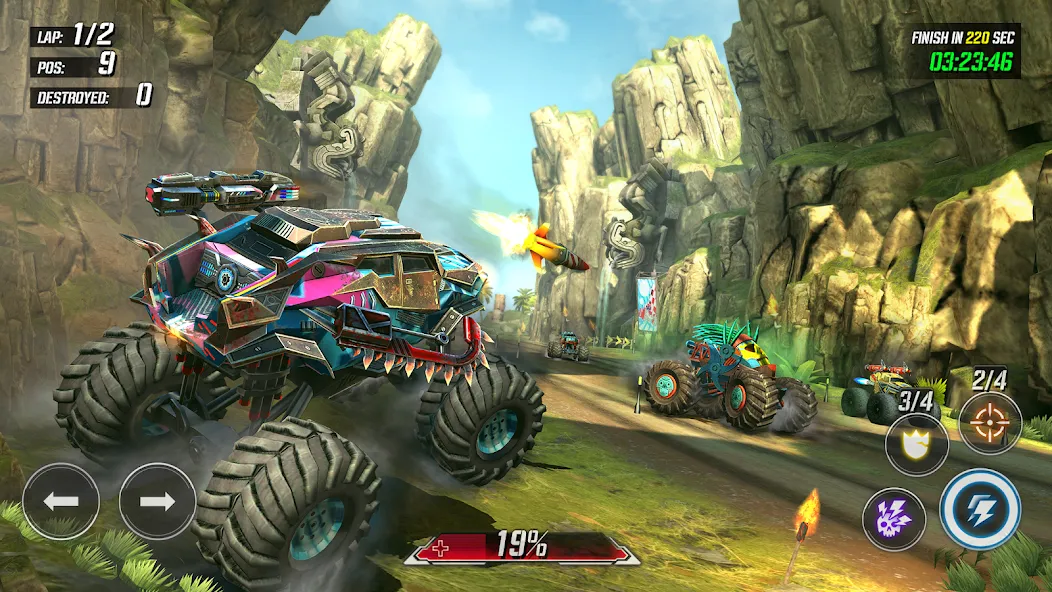 RACE: Rocket Arena Car Extreme — Взломанная версия (Безлимитные деньги и улучшенное оружие) — скриншот 2