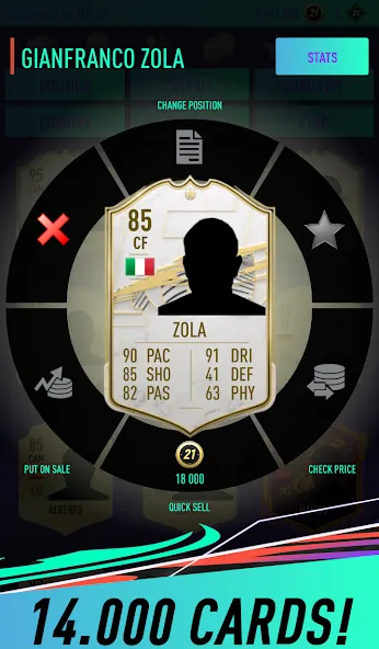 Скачать взломанную Pack Opener for FUT 21 — Безлимитные монеты и редкие паки — скриншот 4
