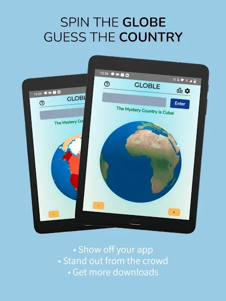 Скачать Globle - Country Guess Game с модом — Безлимитные подсказки и все страны открыты — скриншот 5