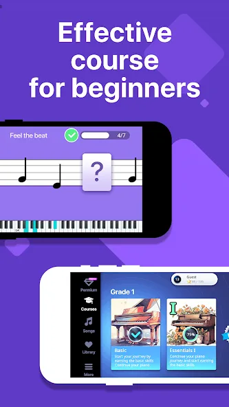Скачать Simpia: Learn Piano Fast на телефон — Быстрое обучение игре на пианино — скриншот 2