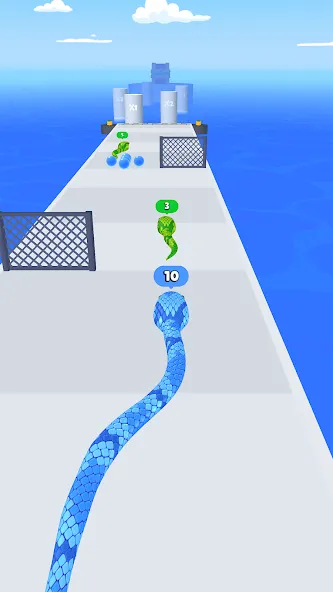 Snake Run Race・3D Running Game Mod APK Безлимитные деньги и все скины — Скачать на Андроид — скриншот 1