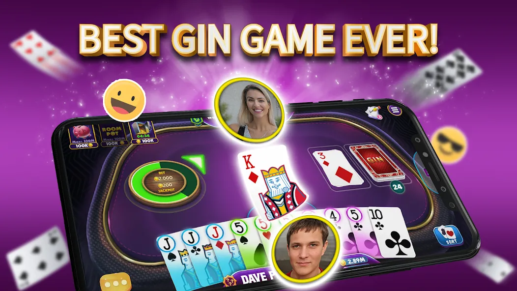 Скачать взлом Gin Rummy Elite: Online Game на Андроид — Безлимитные фишки и быстрая игра — скриншот 1 Скачать взлом Gin Rummy Elite: Online Game на Андроид — Безлимитные фишки и быстрая игра — скриншот 1