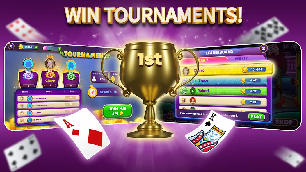 Скачать взлом Gin Rummy Elite: Online Game на Андроид — Безлимитные фишки и быстрая игра — скриншот 4 Скачать взлом Gin Rummy Elite: Online Game на Андроид — Безлимитные фишки и быстрая игра — скриншот 4