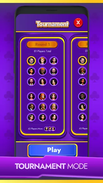Скачать взлом Tonk - Classic Card Game на Андроид — Безлимитные деньги и подсказки — скриншот 3