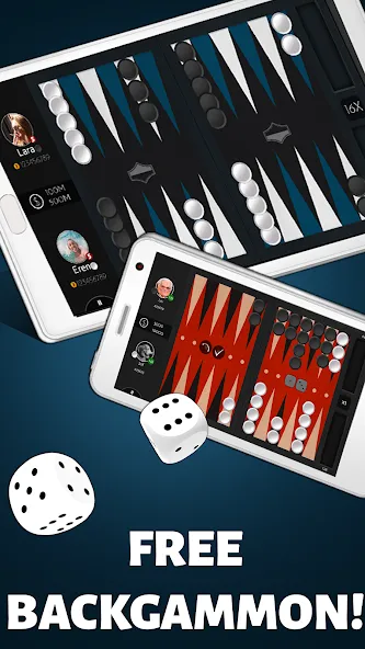 Скачать Backgammon Offline (Мод: Без рекламы и разблокированы все функции) на Андроид — скриншот 2