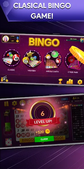 Bingo - Offline Bingo Game — Безлимитные монеты и бонусы — скриншот 2